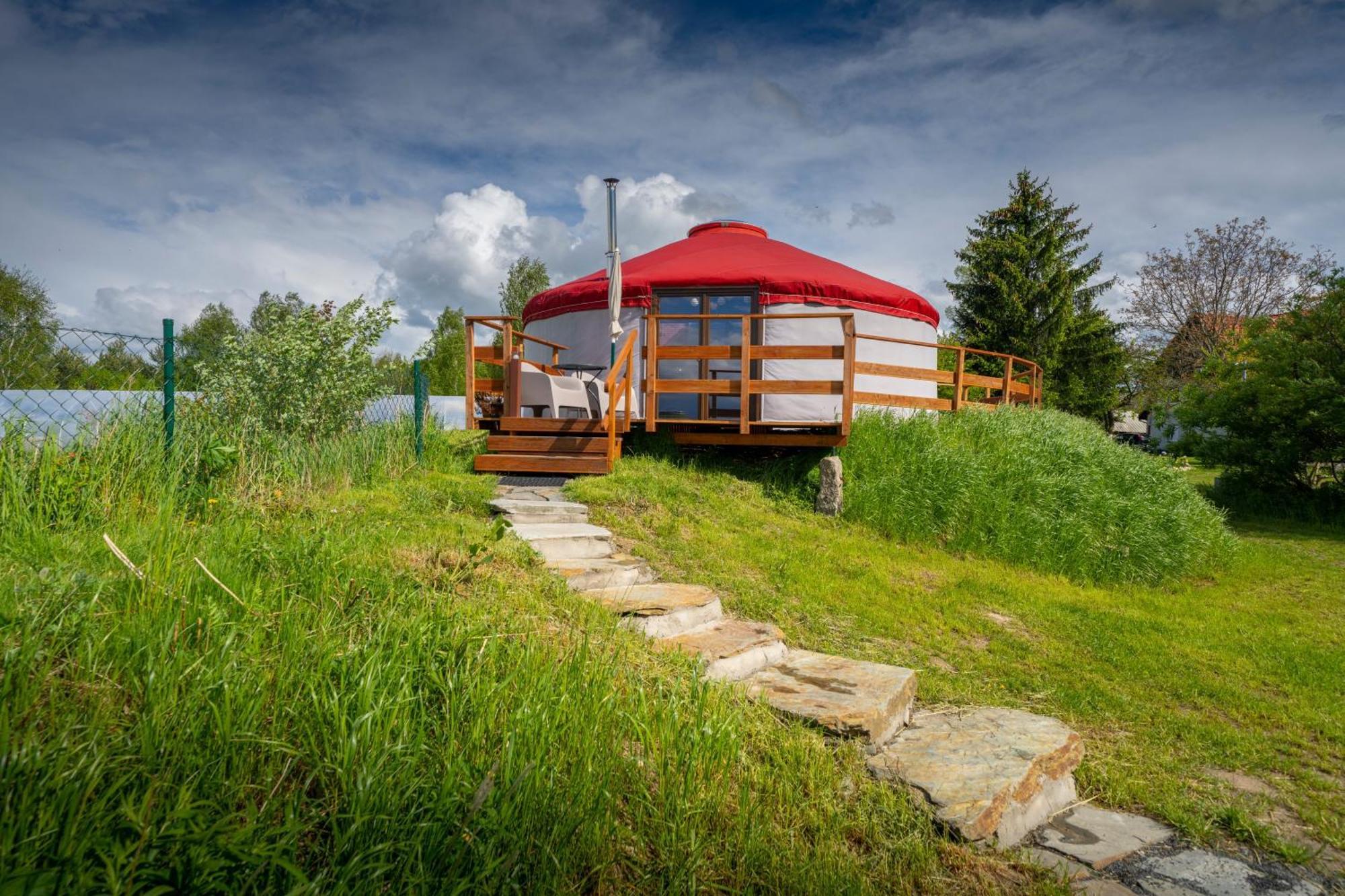 Dom W Domu - Izera Glamping Bed & Breakfast Gajowka  Dış mekan fotoğraf